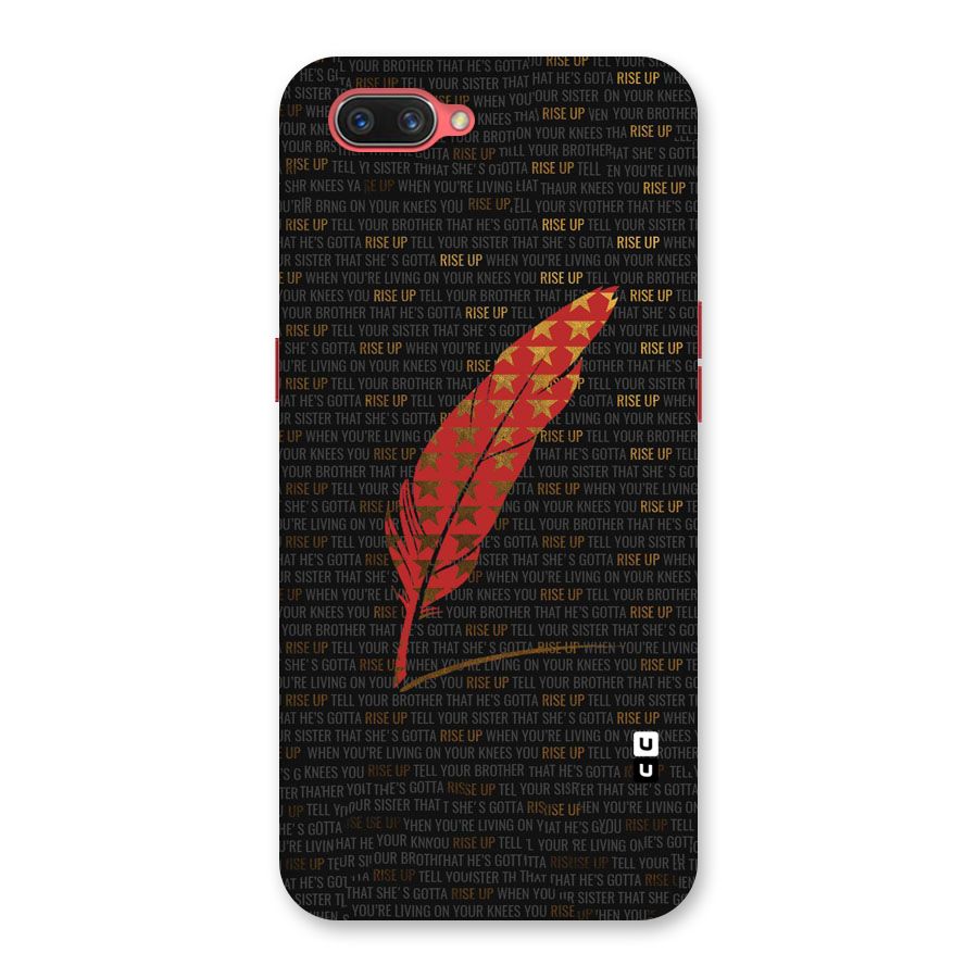 Rise Up Feather Back Case for Oppo A3s