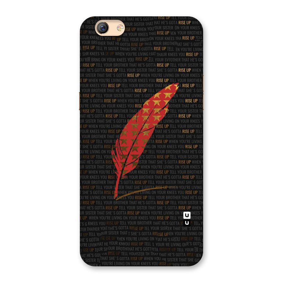 Rise Up Feather Back Case for Oppo F3 Plus