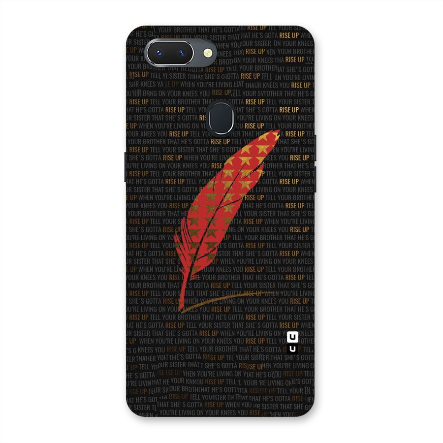 Rise Up Feather Back Case for Oppo Realme 2