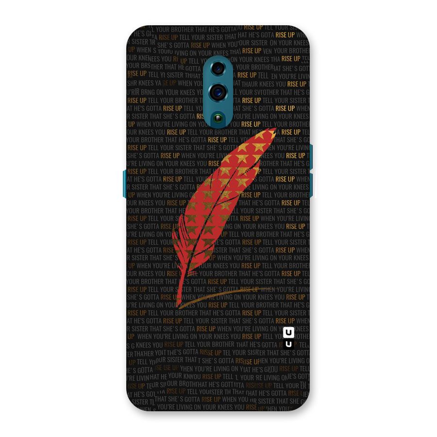 Rise Up Feather Back Case for Oppo Reno