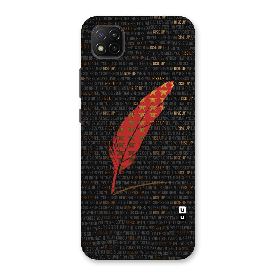 Rise Up Feather Back Case for Poco C3