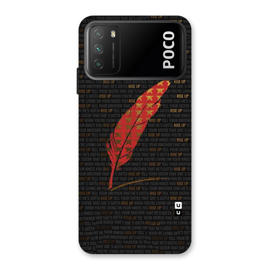 Rise Up Feather Back Case for Poco M3