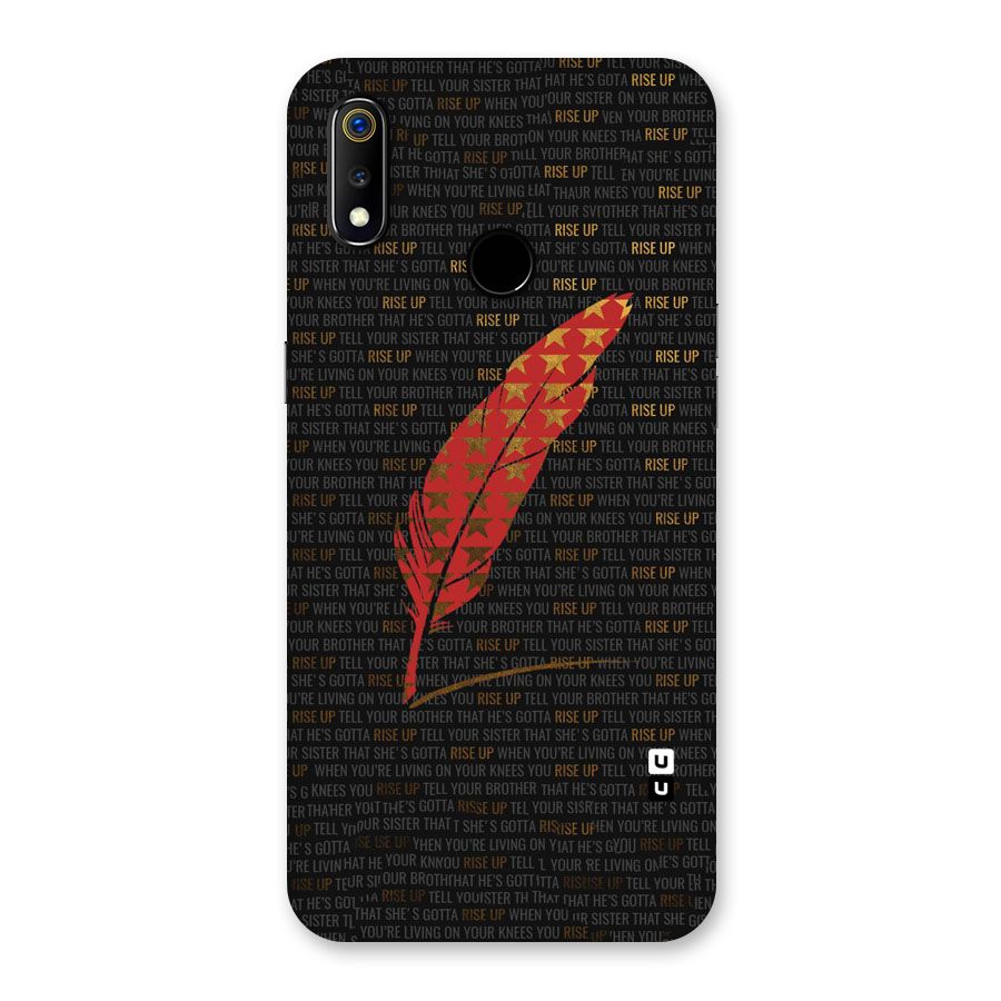 Rise Up Feather Back Case for Realme 3
