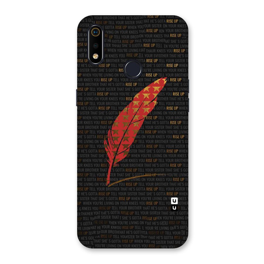 Rise Up Feather Back Case for Realme 3i