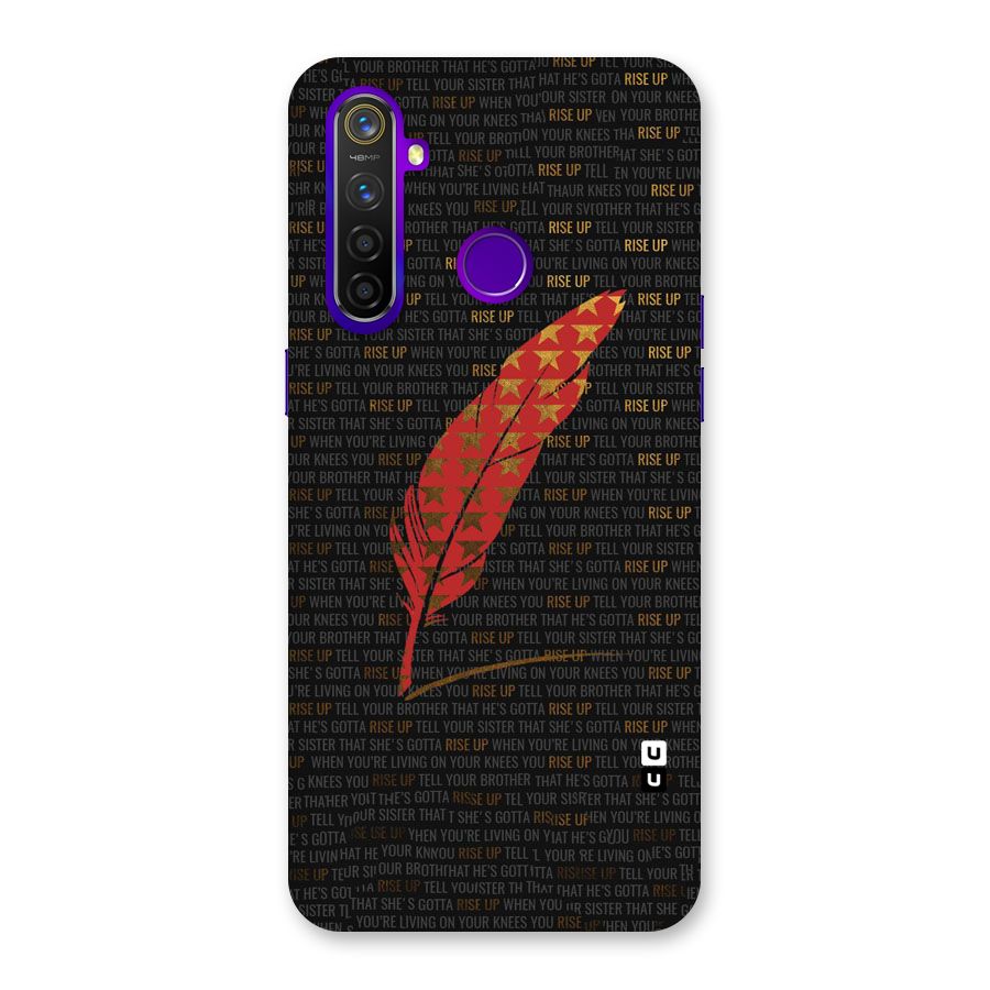 Rise Up Feather Back Case for Realme 5 Pro
