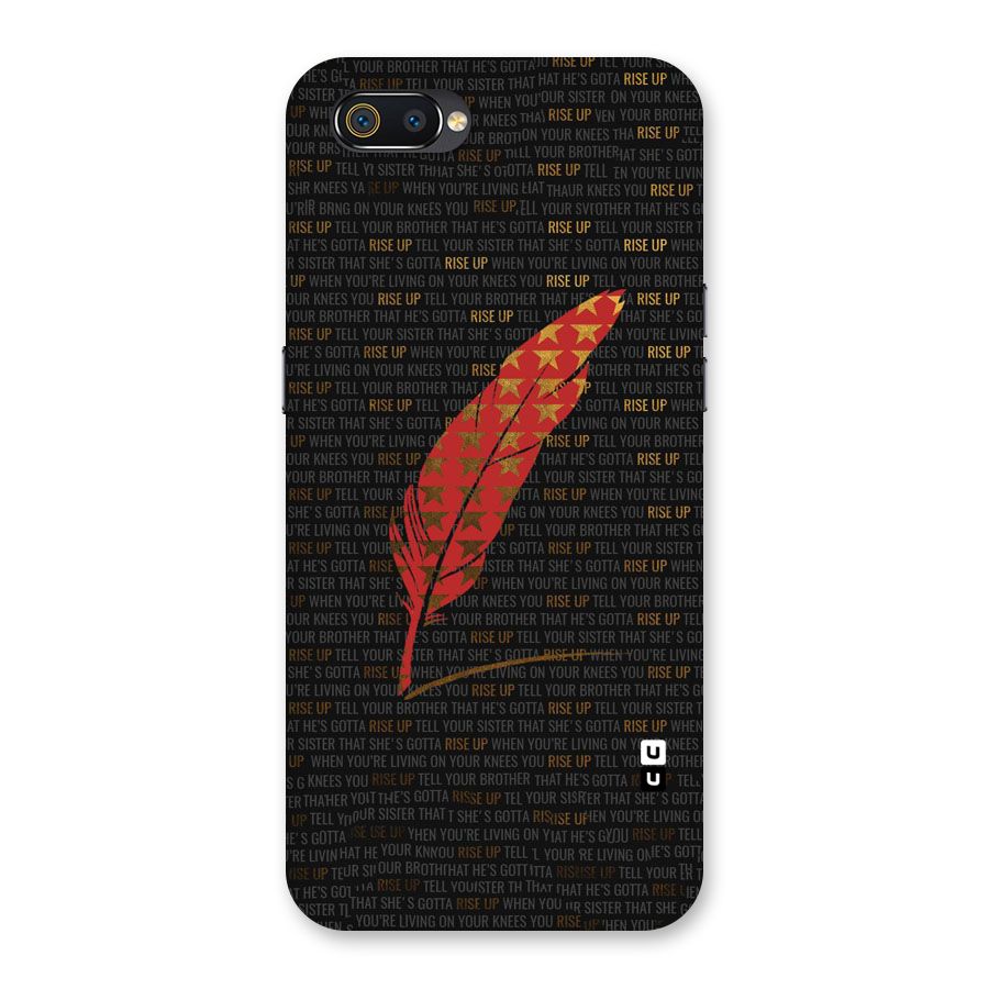 Rise Up Feather Back Case for Realme C2