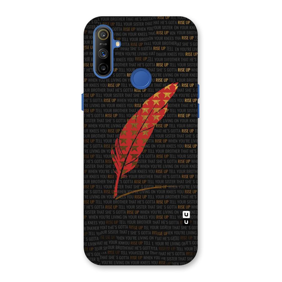 Rise Up Feather Back Case for Realme Narzo 10A