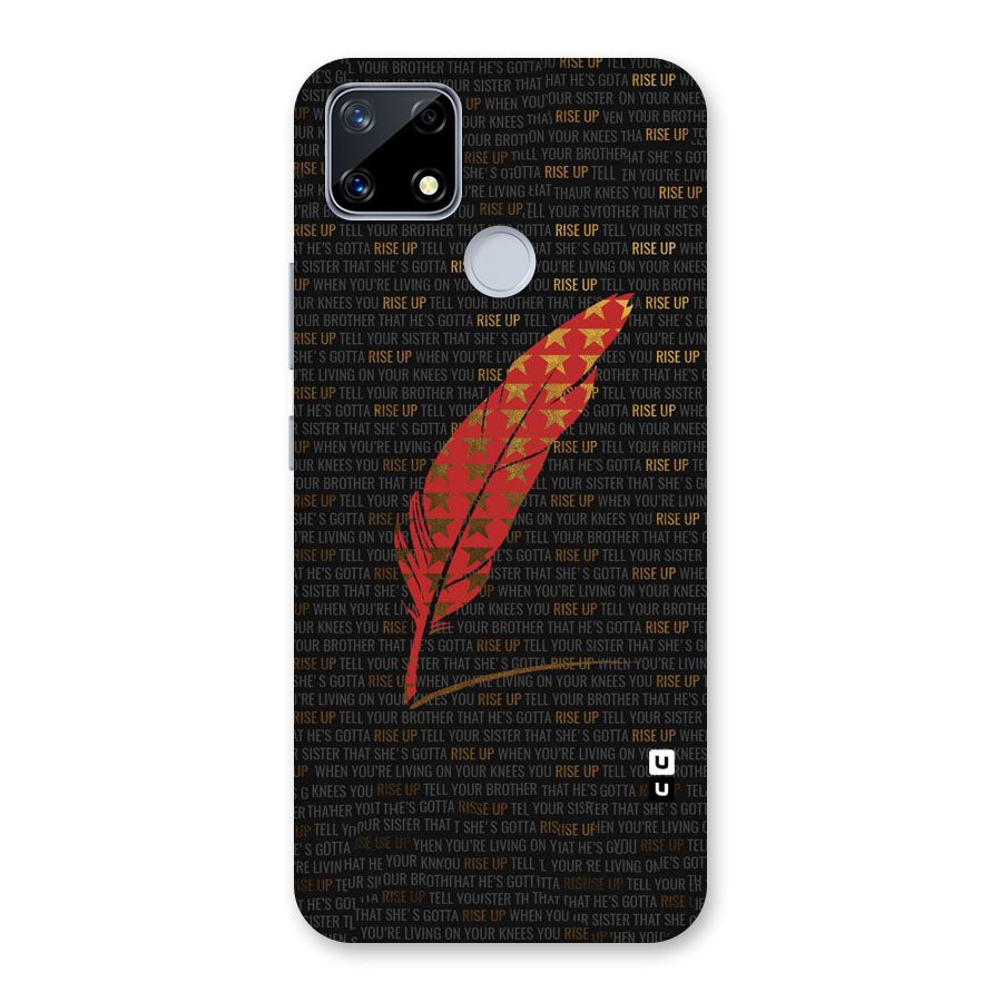 Rise Up Feather Back Case for Realme Narzo 20