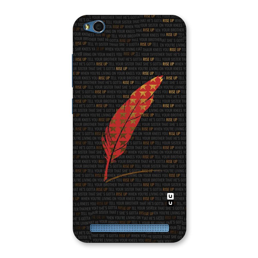 Rise Up Feather Back Case for Redmi 5A