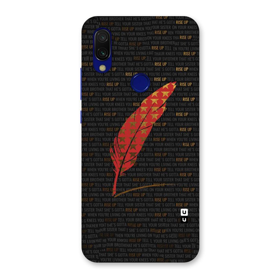 Rise Up Feather Back Case for Redmi 7