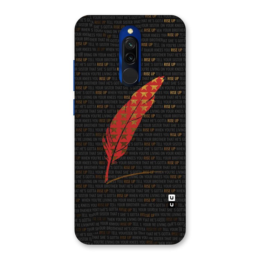 Rise Up Feather Back Case for Redmi 8