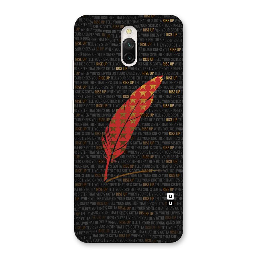Rise Up Feather Back Case for Redmi 8A Dual