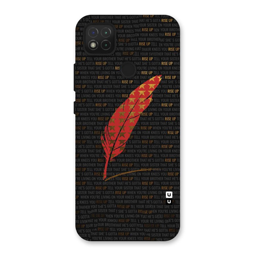 Rise Up Feather Back Case for Redmi 9