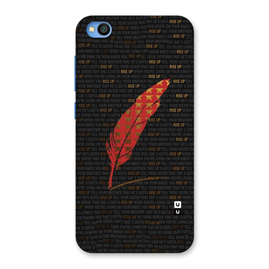 Rise Up Feather Back Case for Redmi Go