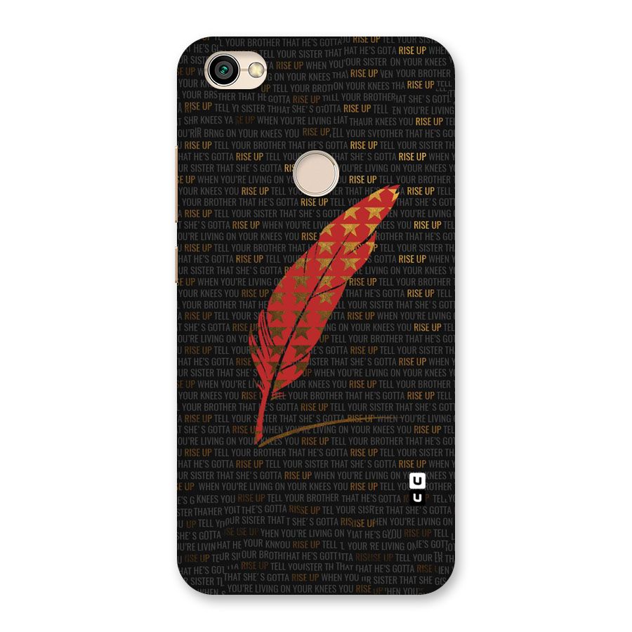 Rise Up Feather Back Case for Redmi Y1 2017