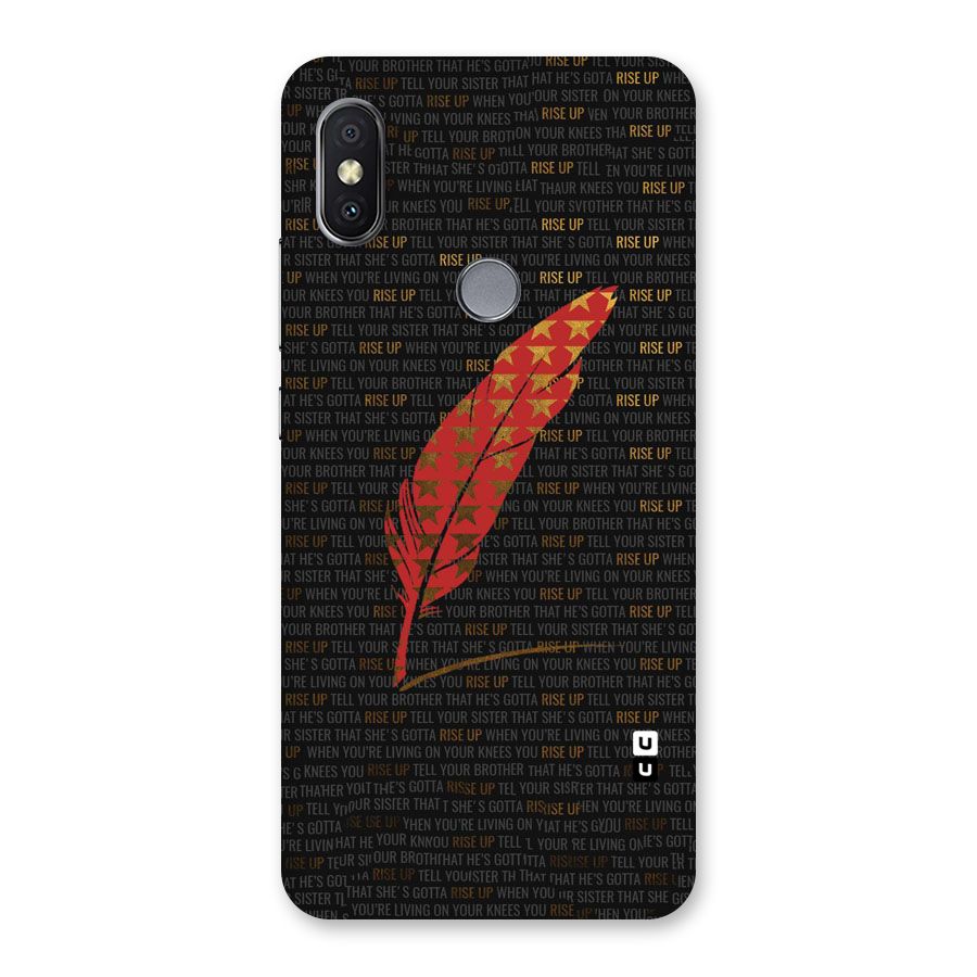 Rise Up Feather Back Case for Redmi Y2