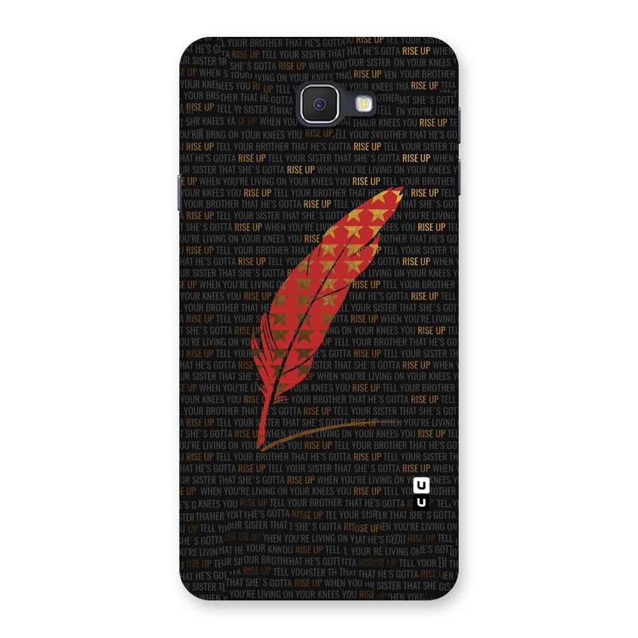 Rise Up Feather Back Case for Samsung Galaxy J7 Prime