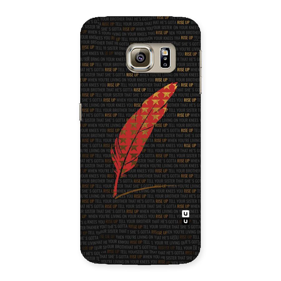 Rise Up Feather Back Case for Samsung Galaxy S6 Edge