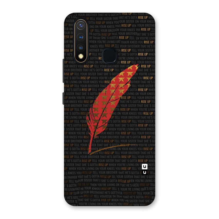 Rise Up Feather Back Case for Vivo U20