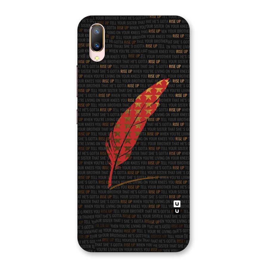 Rise Up Feather Back Case for Vivo V11 Pro