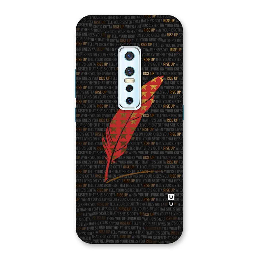 Rise Up Feather Back Case for Vivo V17 Pro