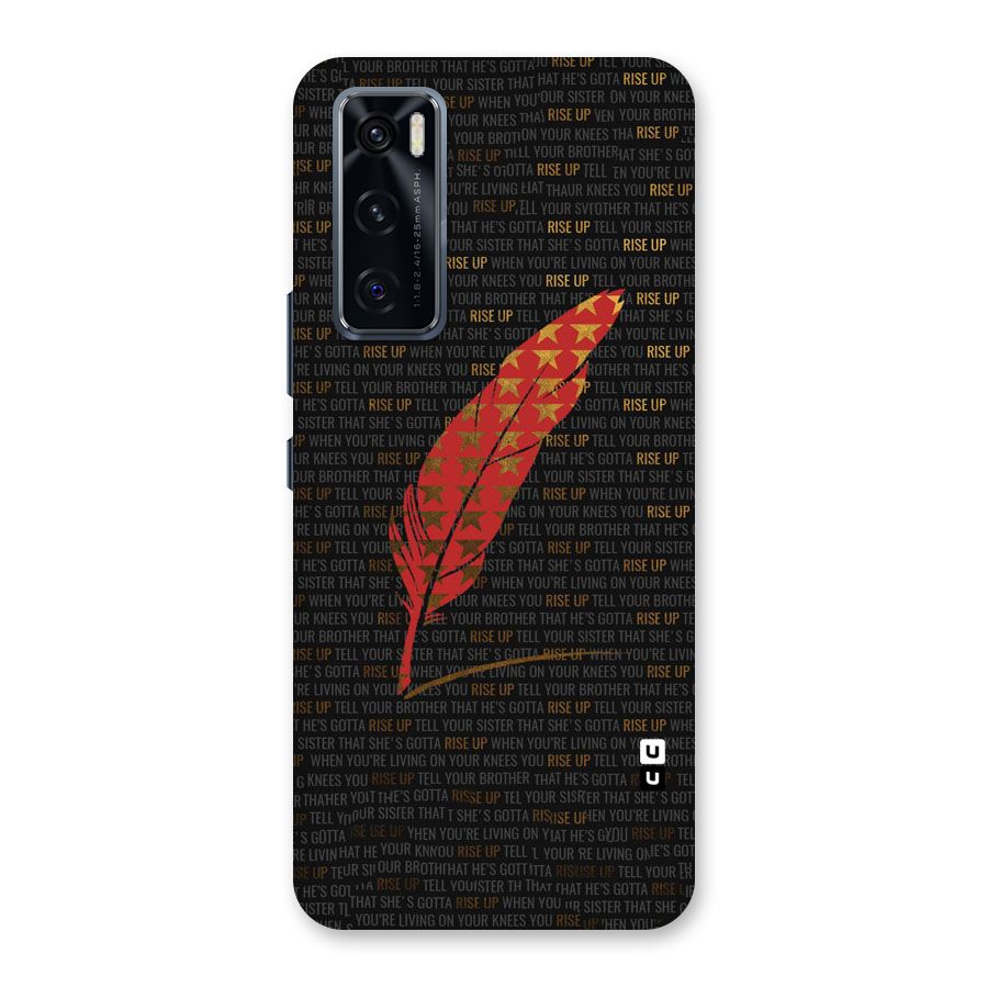Rise Up Feather Back Case for Vivo V20 SE