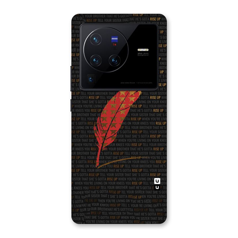 Rise Up Feather Back Case for Vivo X80 Pro