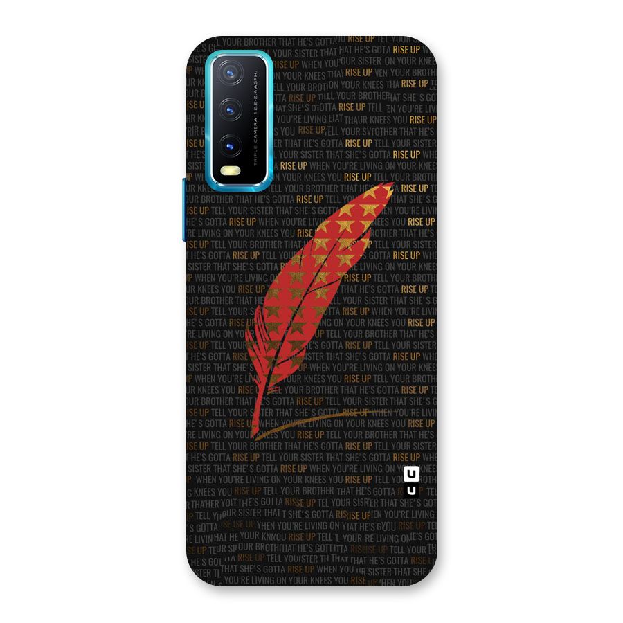 Rise Up Feather Back Case for Vivo Y20