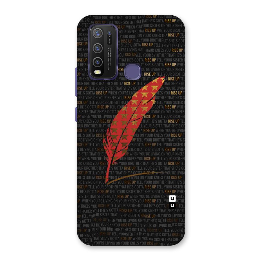 Rise Up Feather Back Case for Vivo Y30