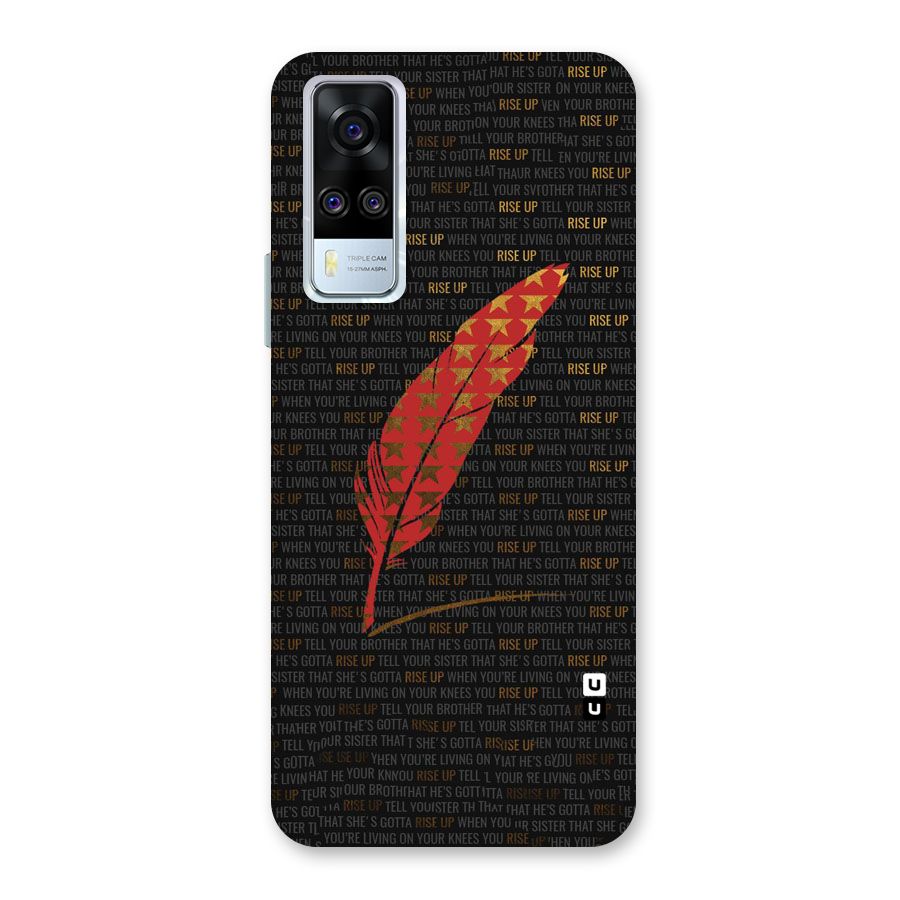Rise Up Feather Back Case for Vivo Y31