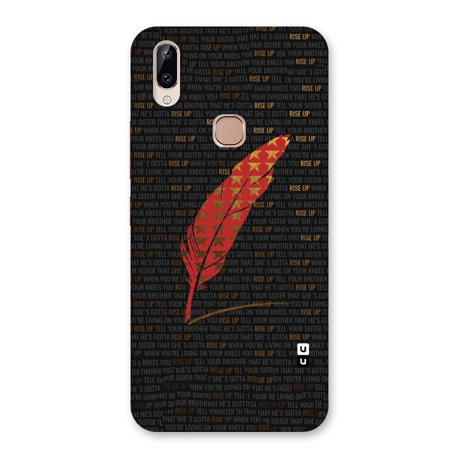 Rise Up Feather Back Case for Vivo Y83 Pro
