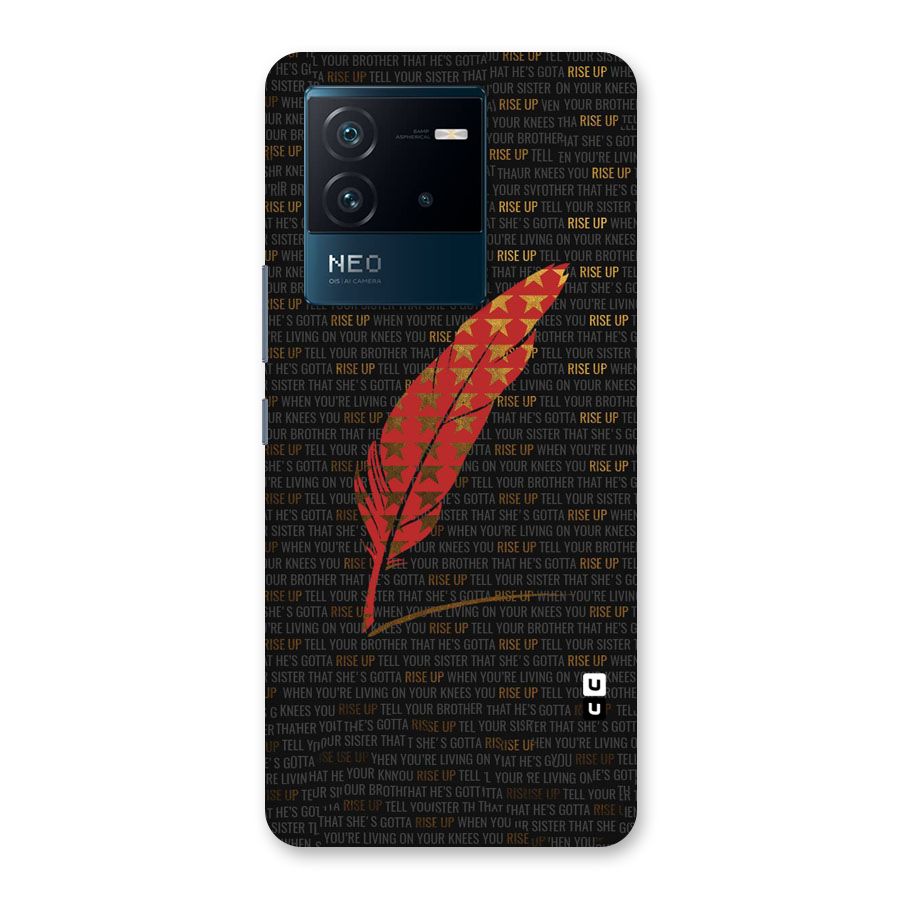 Rise Up Feather Back Case for Vivo iQOO Neo 6 5G