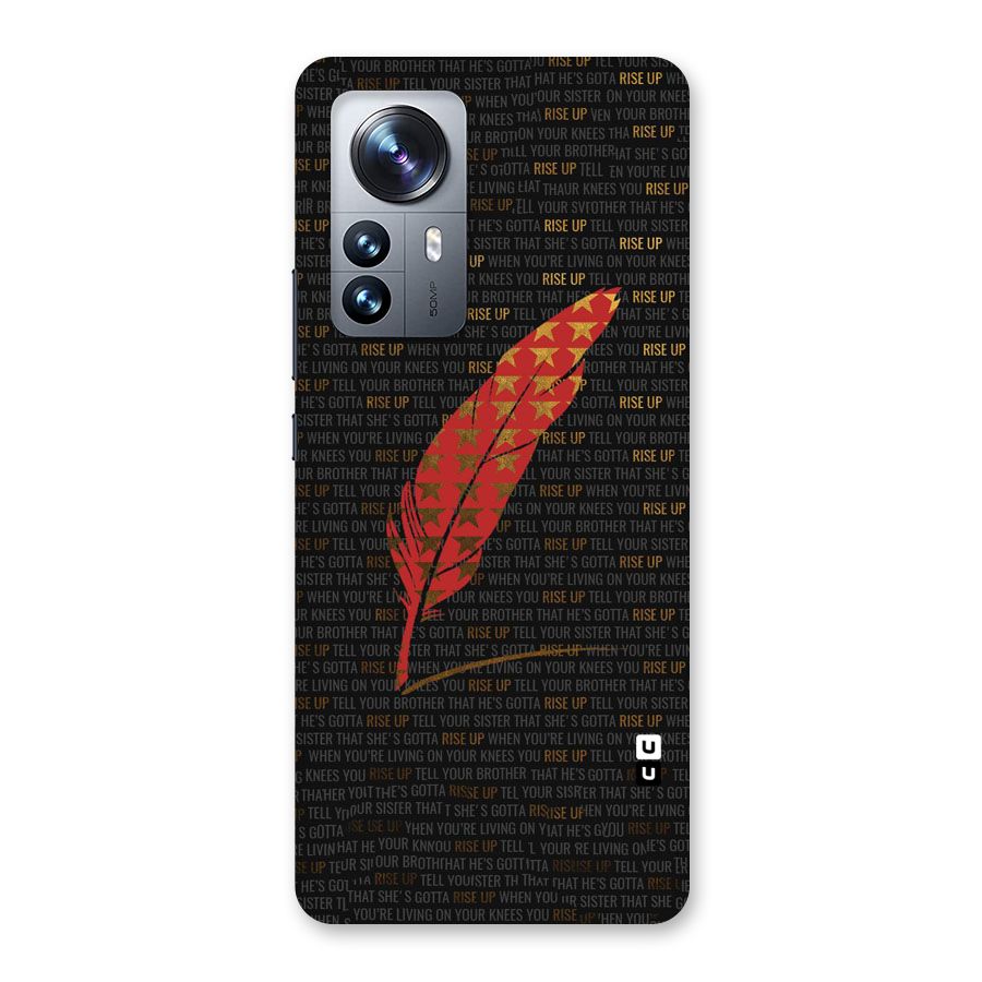 Rise Up Feather Back Case for Xiaomi 12 Pro