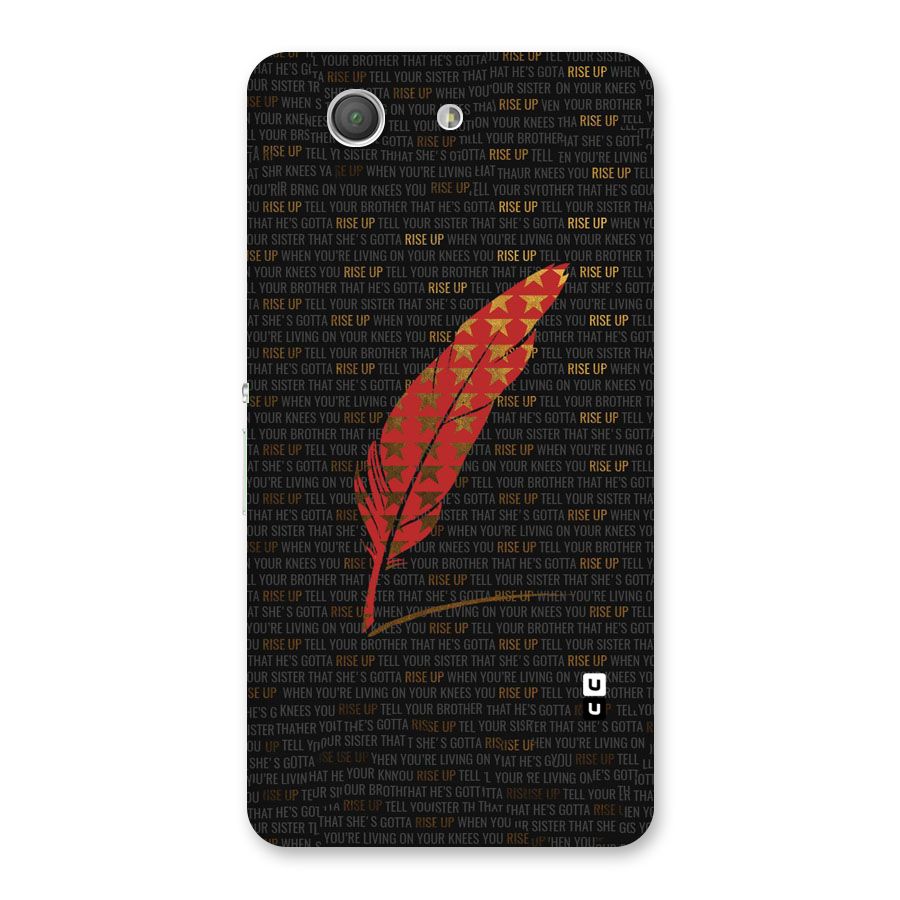 Rise Up Feather Back Case for Xperia Z3 Compact