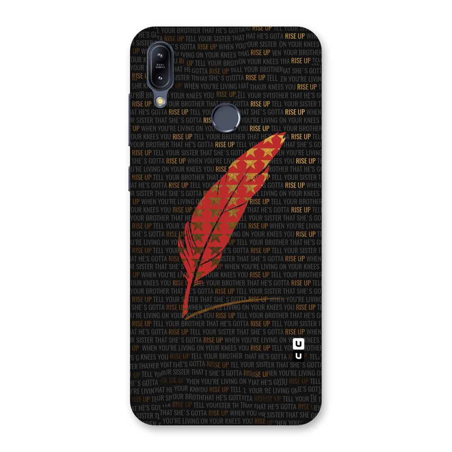 Rise Up Feather Back Case for Zenfone Max M2
