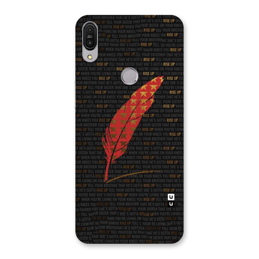 Rise Up Feather Back Case for Zenfone Max Pro M1