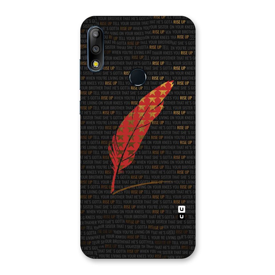 Rise Up Feather Back Case for Zenfone Max Pro M2