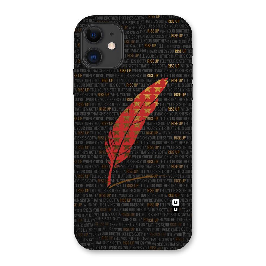 Rise Up Feather Back Case for iPhone 11