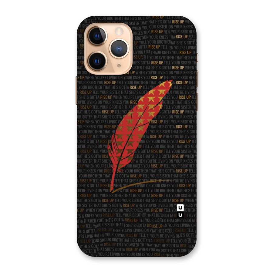 Rise Up Feather Back Case for iPhone 11 Pro