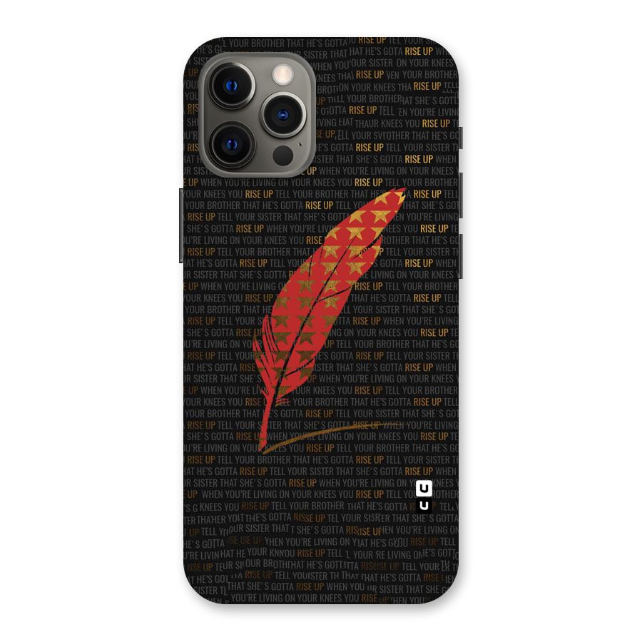 Rise Up Feather Back Case for iPhone 12 Pro Max