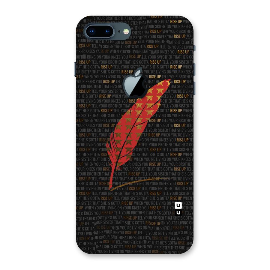 Rise Up Feather Back Case for iPhone 7 Plus Apple Cut