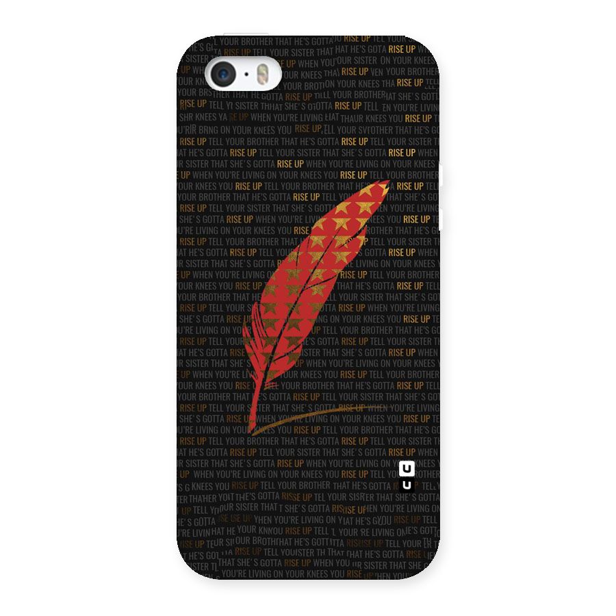 Rise Up Feather Back Case for iPhone SE