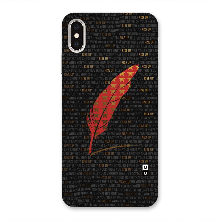 Rise Up Feather Back Case for iPhone XS Max