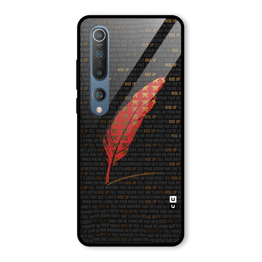 Rise Up Feather Glass Back Case for Mi 10