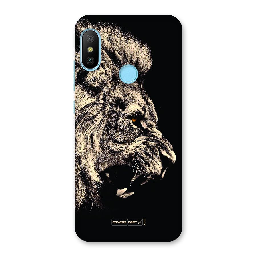 Roaring Lion Back Case for Redmi 6 Pro