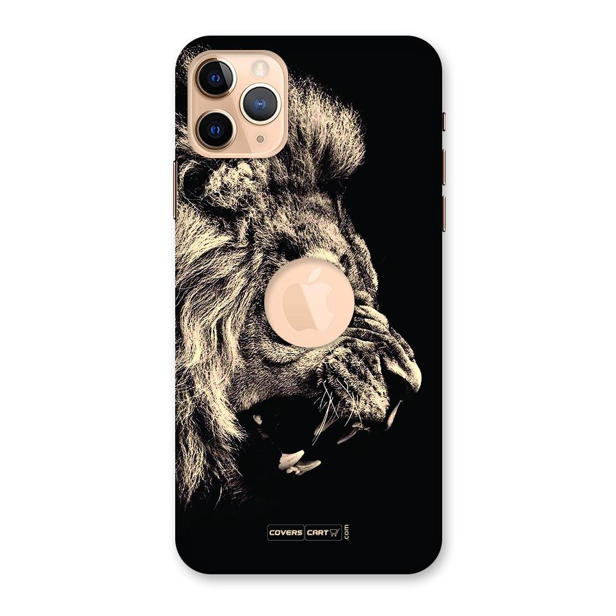 Roaring Lion Back Case for iPhone 11 Pro Max Logo Cut