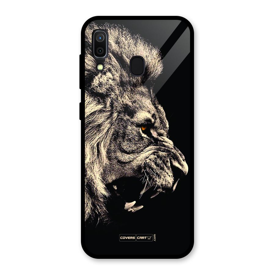 Roaring Lion Glass Back Case for Galaxy A30