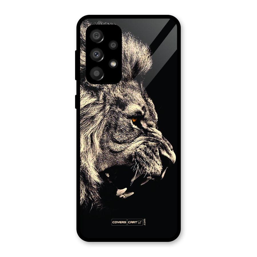 Roaring Lion Glass Back Case for Galaxy A32