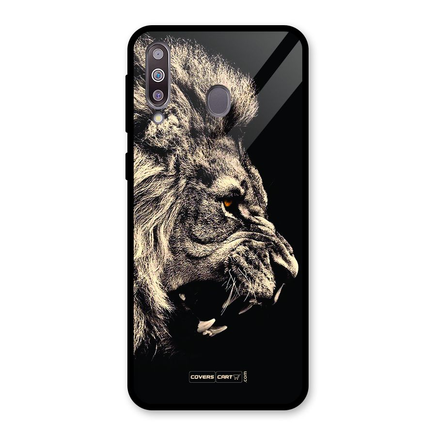 Roaring Lion Glass Back Case for Galaxy M30