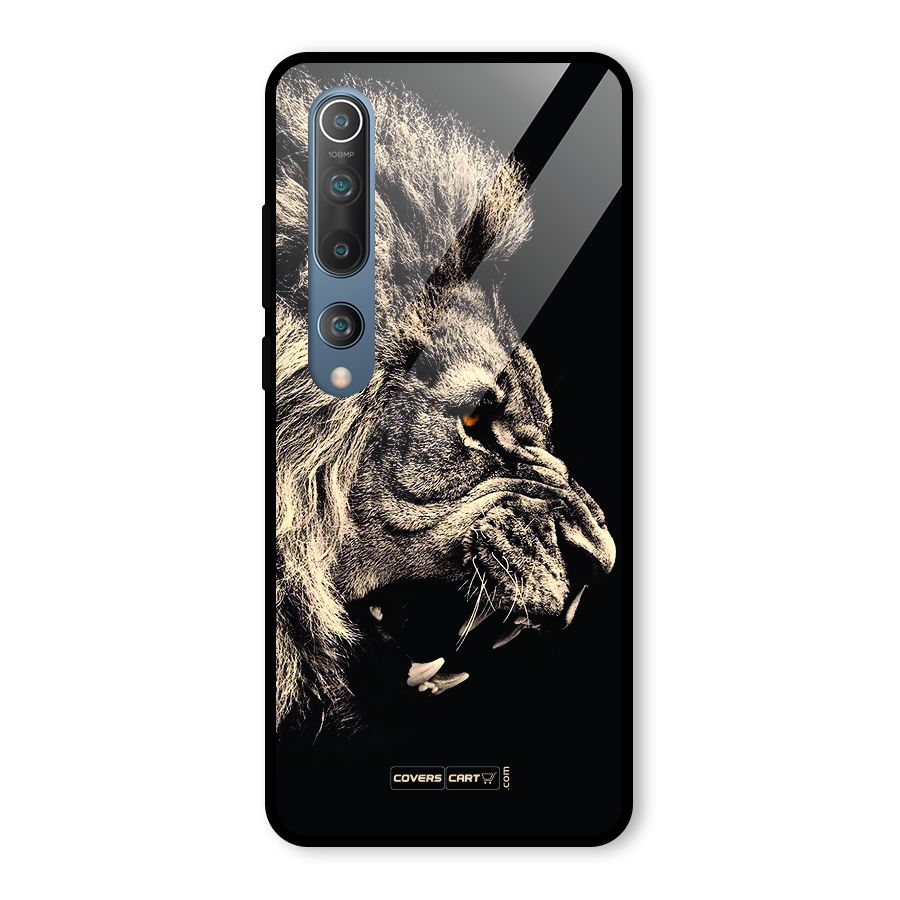 Roaring Lion Glass Back Case for Mi 10